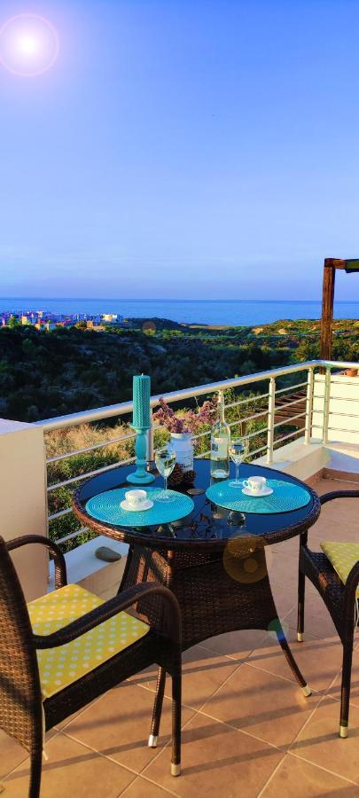 The Seaterra Reserve Penthouse With Mountains&Seaviews And Rooftop Terrace Akanthou Eksteriør bilde