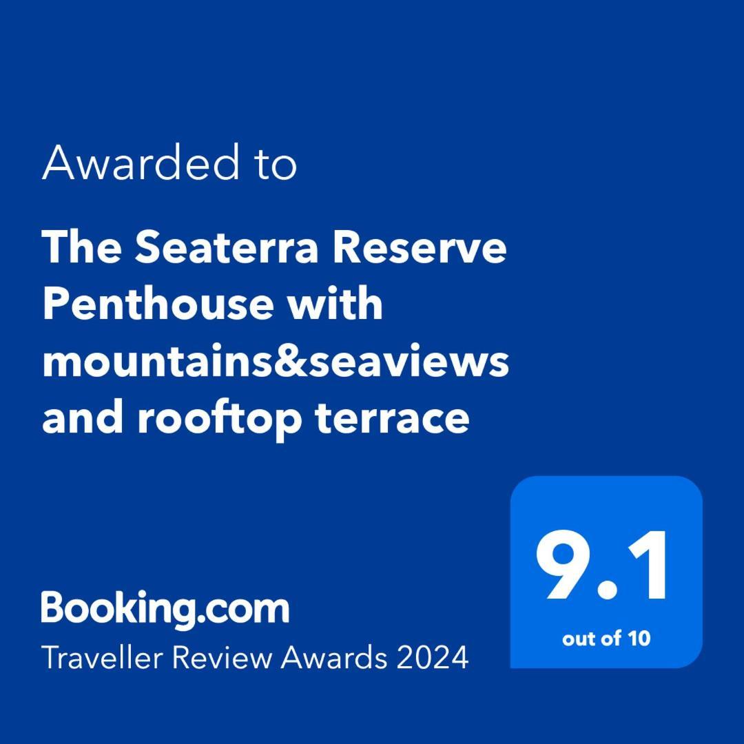 The Seaterra Reserve Penthouse With Mountains&Seaviews And Rooftop Terrace Akanthou Eksteriør bilde